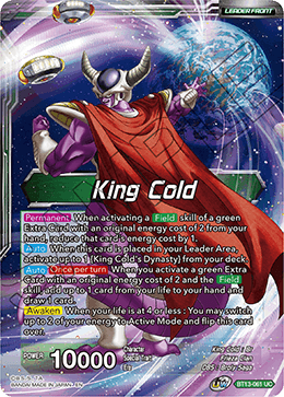 King Cold // King Cold, Ruler of the Galactic Dynasty (Uncommon) (BT13-061) [Supreme Rivalry] | The Time Vault CA