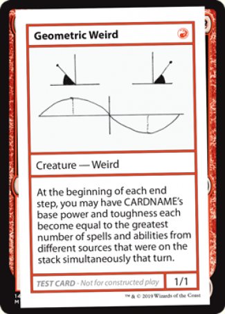 Geometric Weird (2021 Edition) [Mystery Booster Playtest Cards] | The Time Vault CA