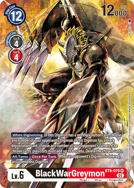 BlackWarGreymon [BT8-070] (Alternate Art) [New Awakening] | The Time Vault CA