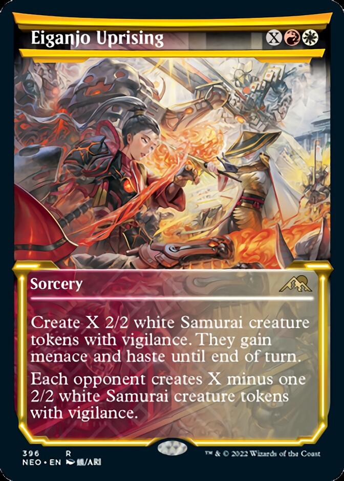 Eiganjo Uprising (Showcase Soft Glow) [Kamigawa: Neon Dynasty] | The Time Vault CA