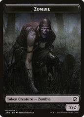 Zombie // Dog Illusion Double-Sided Token [Dungeons & Dragons: Adventures in the Forgotten Realms Tokens] | The Time Vault CA