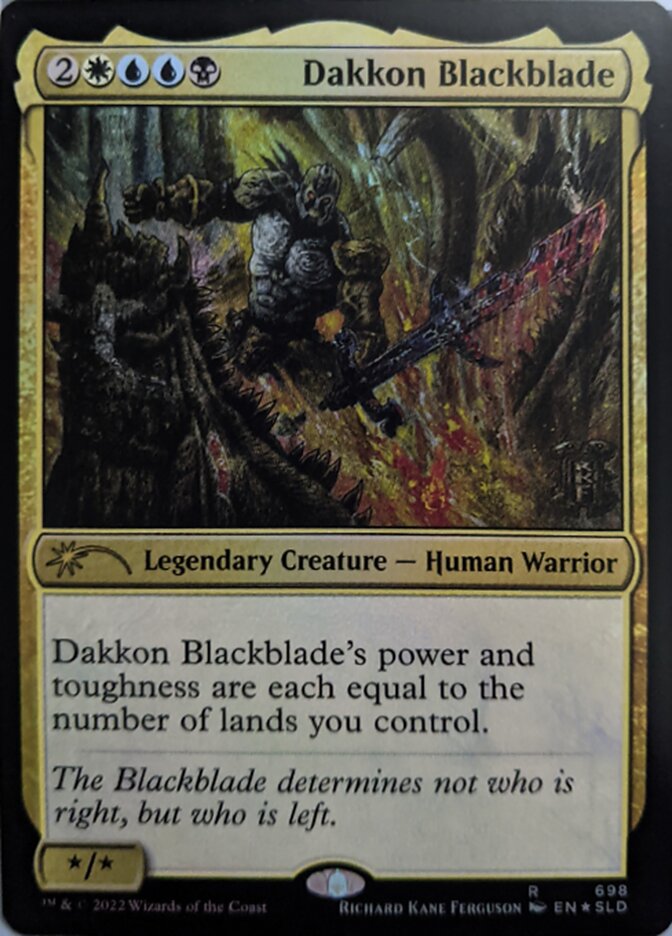 Dakkon Blackblade [Secret Lair Drop Promos] | The Time Vault CA