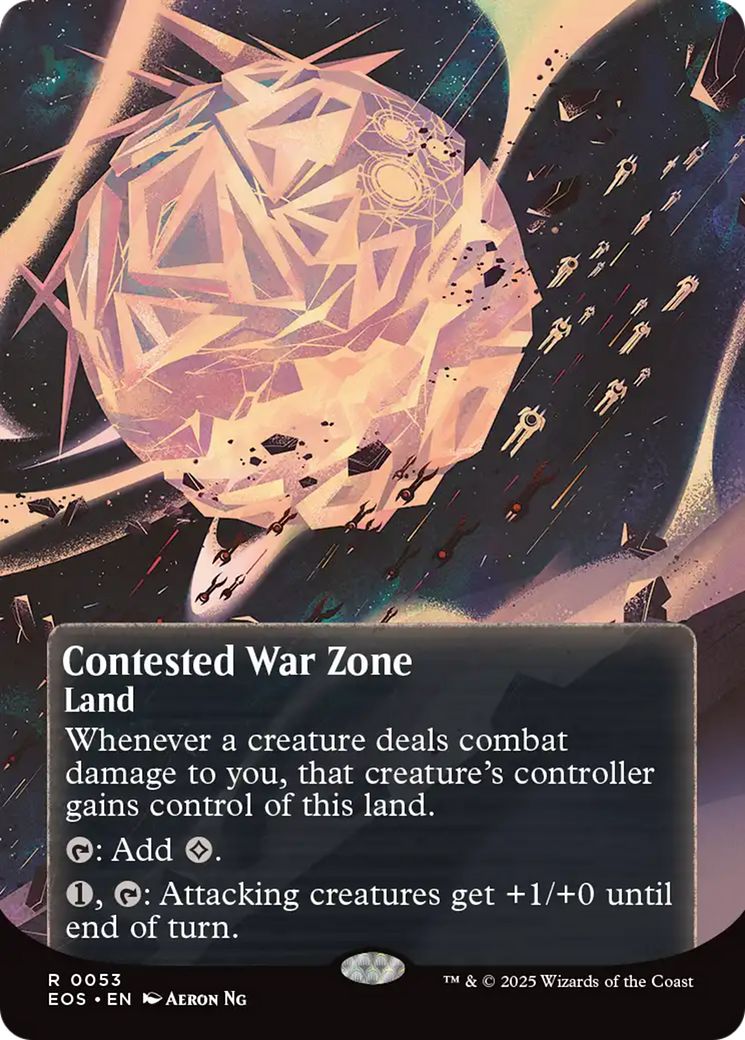 Contested War Zone (0053) (Borderless) [Edge of Eternities: Stellar Sights] | The Time Vault CA
