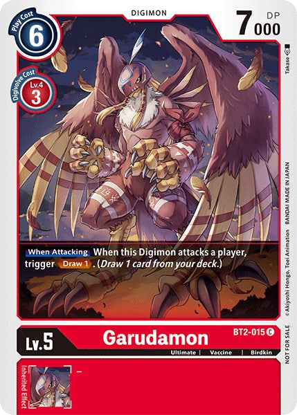 Garudamon [BT2-015] (Official Tournament Pack Vol.3) [Release Special Booster Promos] | The Time Vault CA