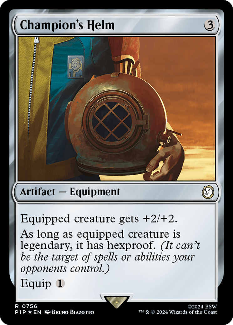 Champion's Helm (Surge Foil) [Fallout] | The Time Vault CA