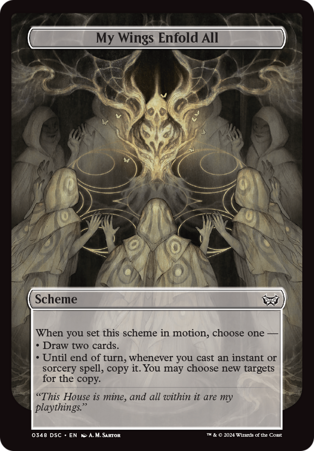 My Wings Enfold All (Full Art) [Duskmourn: Archenemy] | The Time Vault CA