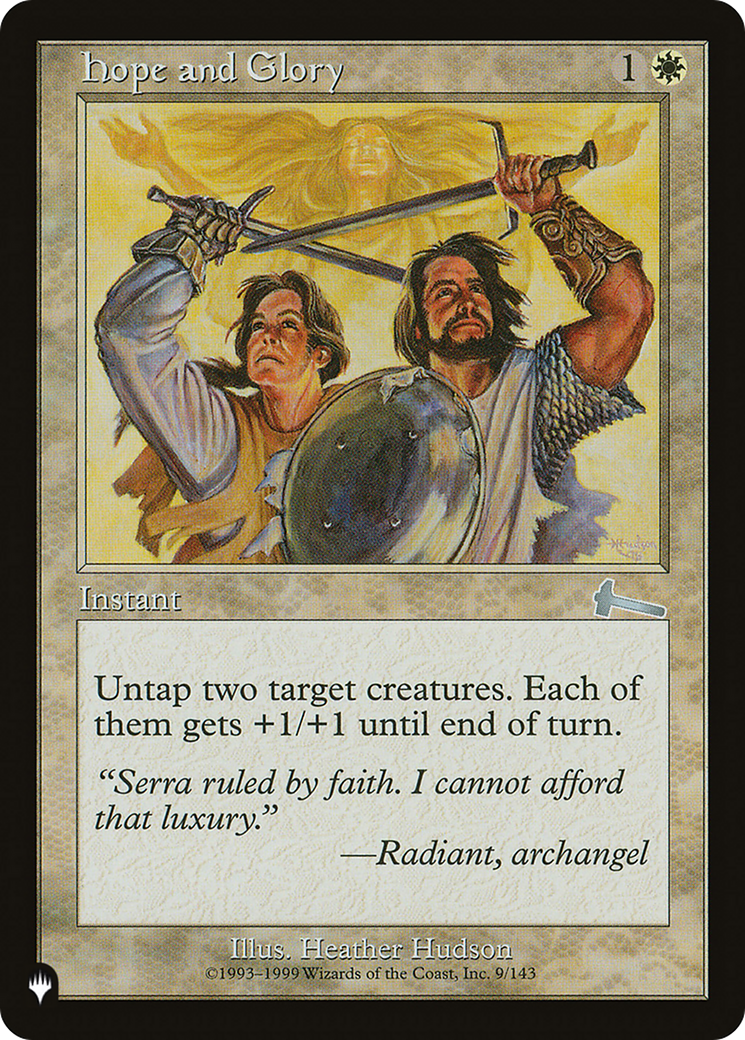 Hope and Glory [The List] | The Time Vault CA