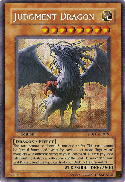 Judgment Dragon [LODT-EN026] Secret Rare | The Time Vault CA