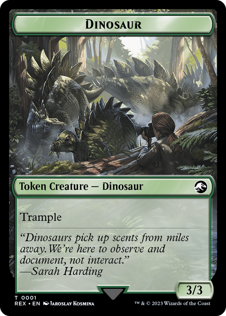 Copy // Dinosaur (0001) Double-Sided Token [The Lost Caverns of Ixalan Tokens] | The Time Vault CA