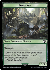 Fungus Dinosaur // Dinosaur (0001) Double-Sided Token [The Lost Caverns of Ixalan Tokens] | The Time Vault CA