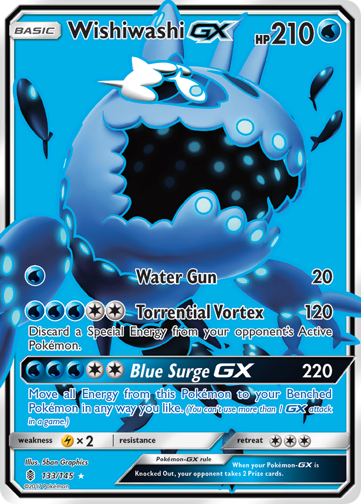 Wishiwashi GX (133/145) [Sun & Moon: Guardians Rising] | The Time Vault CA