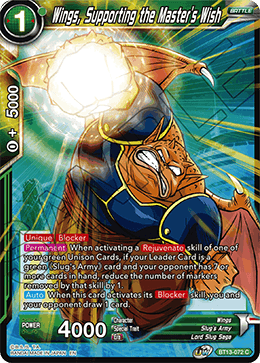 Wings, Supporting the Master's Wish (Common) (BT13-072) [Supreme Rivalry] | The Time Vault CA