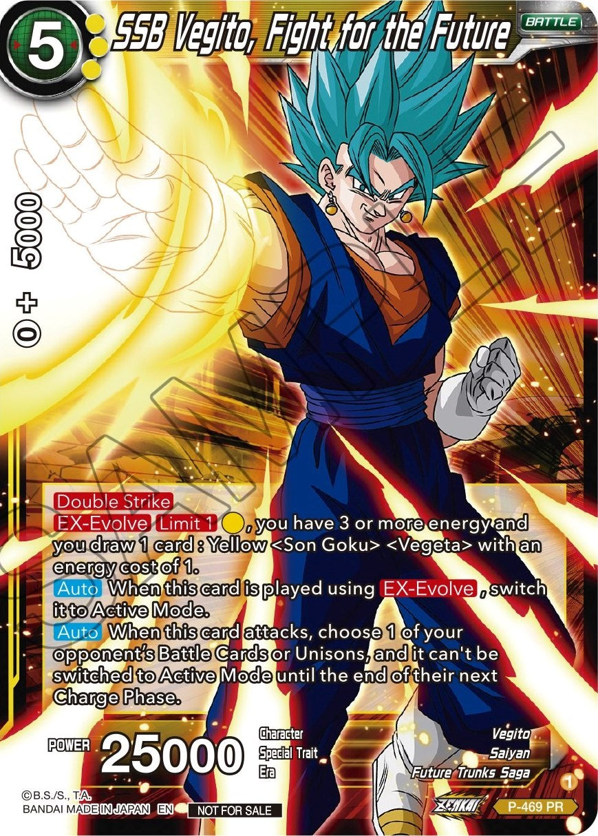 SSB Vegito, Fight for the Future (Z03 Dash Pack) (P-469) [Promotion Cards] | The Time Vault CA