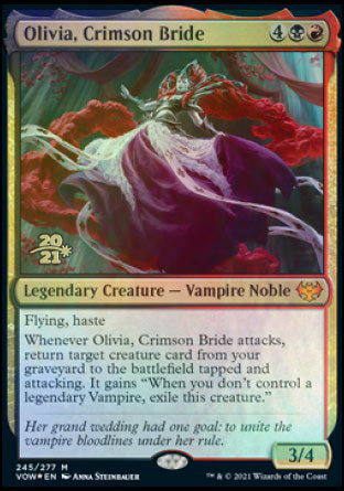 Olivia, Crimson Bride [Innistrad: Crimson Vow Prerelease Promos] | The Time Vault CA