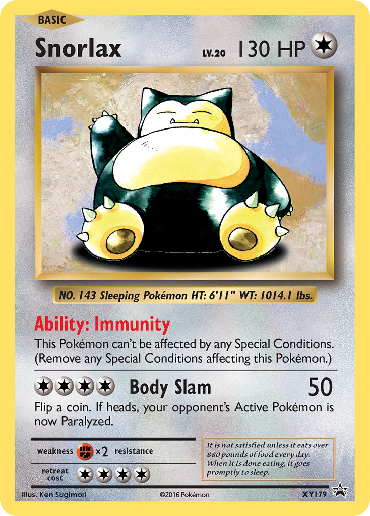 Snorlax (XY179) [XY: Black Star Promos] | The Time Vault CA