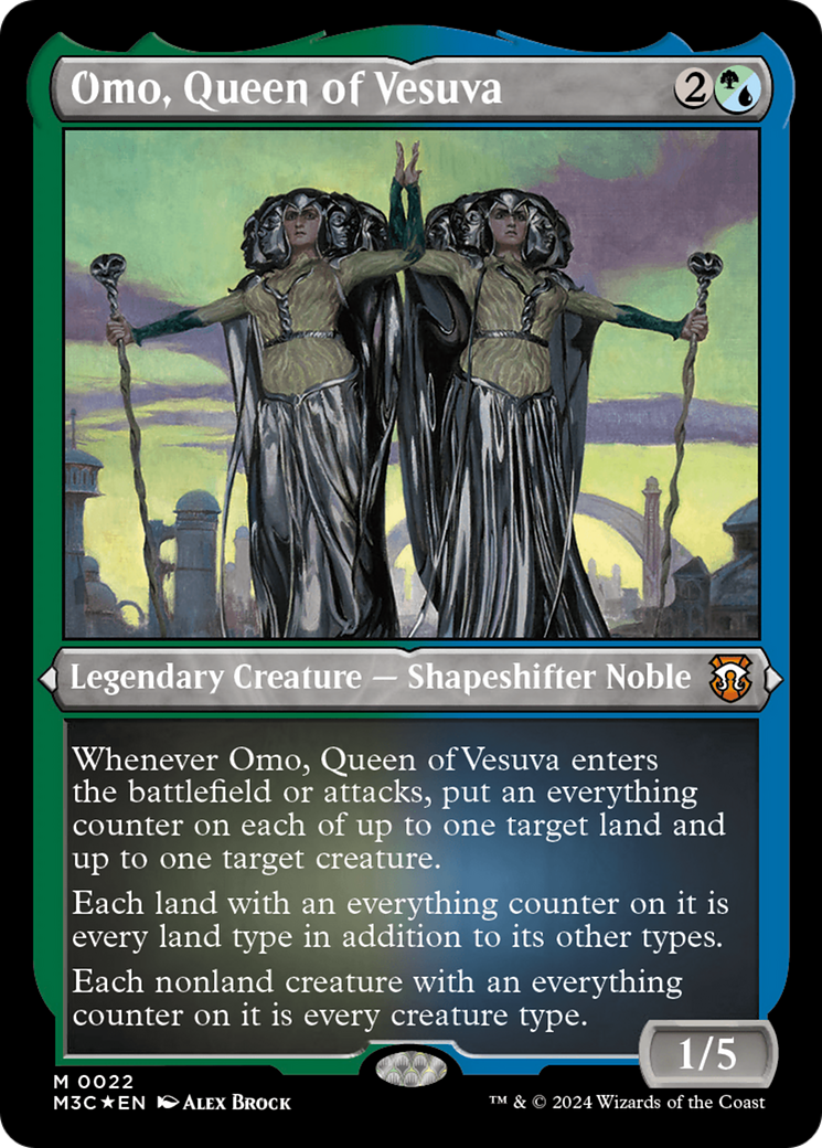 Omo, Queen of Vesuva (Foil Etched) [Modern Horizons 3 Commander] | The Time Vault CA
