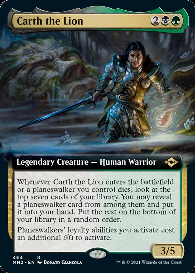 Carth the Lion (Extended Art) [Modern Horizons 2] | The Time Vault CA
