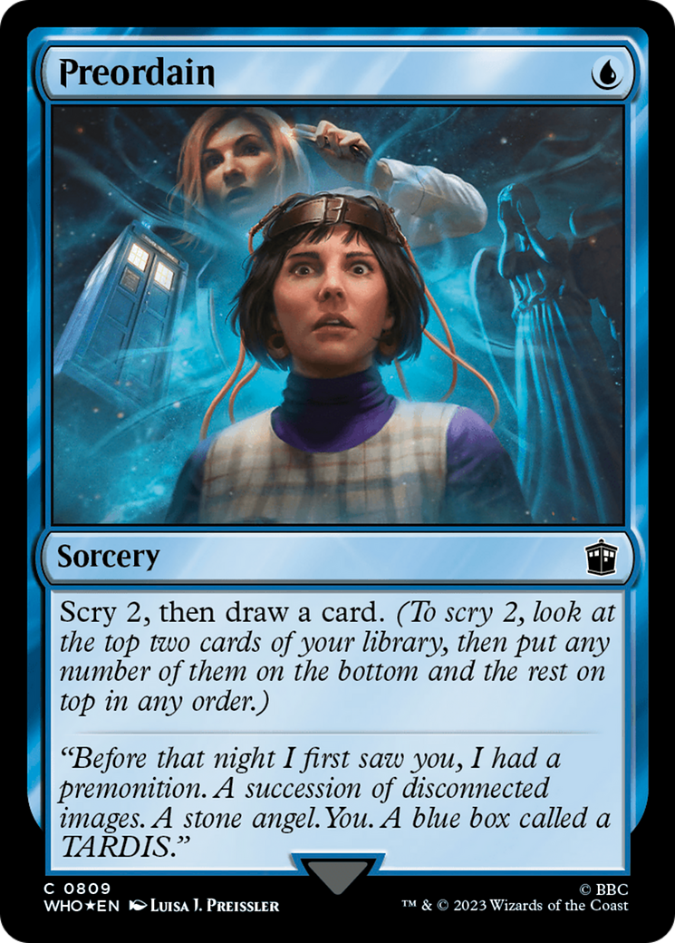 Preordain (Surge Foil) [Doctor Who] | The Time Vault CA