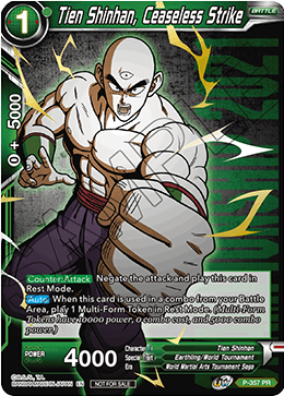 Tien Shinhan, Ceaseless Strike (P-357) [Tournament Promotion Cards] | The Time Vault CA