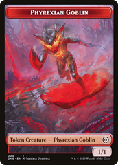 Phyrexian Goblin // Poison Counter Double-Sided Token [Phyrexia: All Will Be One Tokens] | The Time Vault CA