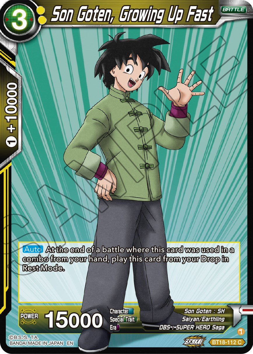 Son Goten, Growing Up Fast (BT18-112) [Dawn of the Z-Legends] | The Time Vault CA