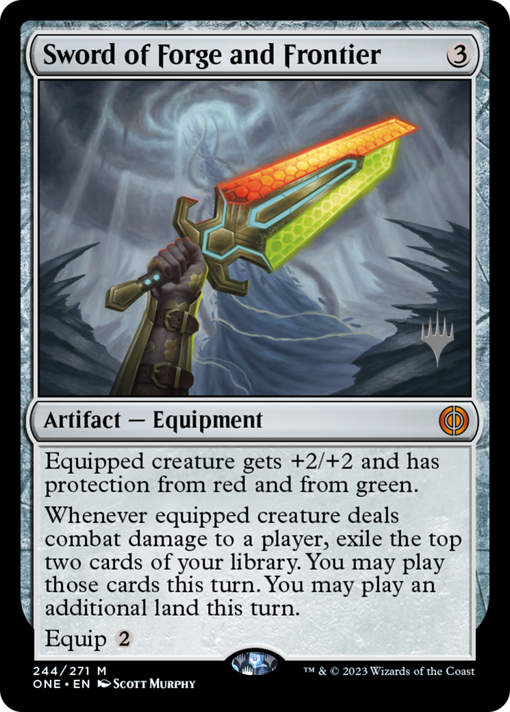 Sword of Forge and Frontier (Promo Pack) [Phyrexia: All Will Be One Promos] | The Time Vault CA
