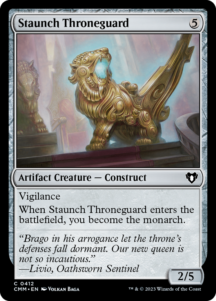 Staunch Throneguard [Commander Masters] | The Time Vault CA