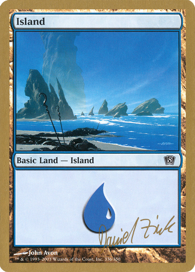 Island (dz336) (Daniel Zink) [World Championship Decks 2003] | The Time Vault CA