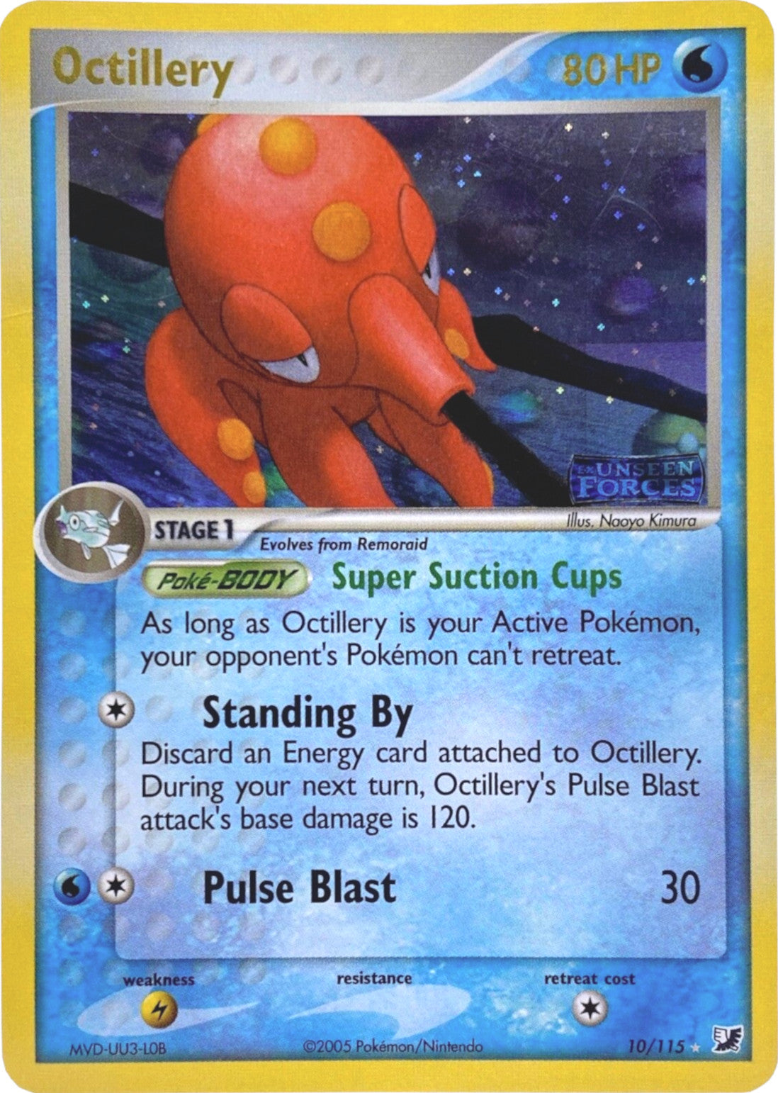 Octillery (10/115) (Stamped) [EX: Unseen Forces] | The Time Vault CA