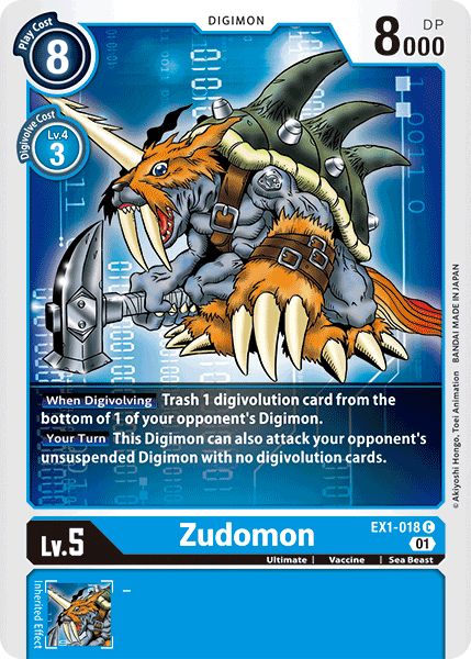 Zudomon [EX1-018] [Classic Collection] | The Time Vault CA