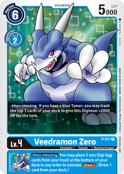 Veedramon Zero [P-011] [Promotional Cards] | The Time Vault CA