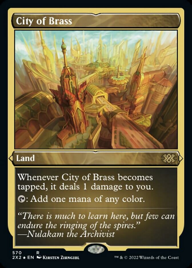 City of Brass (Foil Etched) [Double Masters 2022] | The Time Vault CA