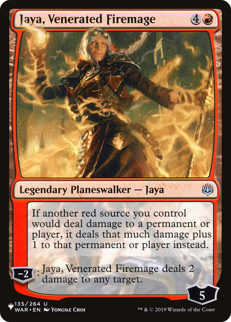 Jaya, Venerated Firemage [The List Reprints] | The Time Vault CA