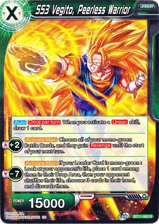 SS3 Vegito, Peerless Warrior (BT11-063) [Vermilion Bloodline] | The Time Vault CA