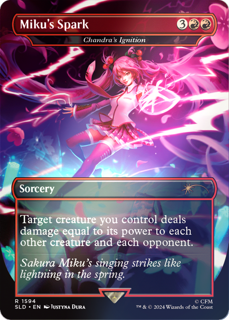 Miku's Spark - Chandra's Ignition (Rainbow Foil) [Secret Lair Drop Series] | The Time Vault CA