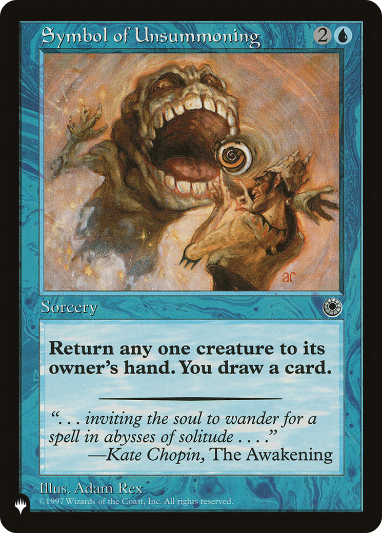 Symbol of Unsummoning [The List] | The Time Vault CA