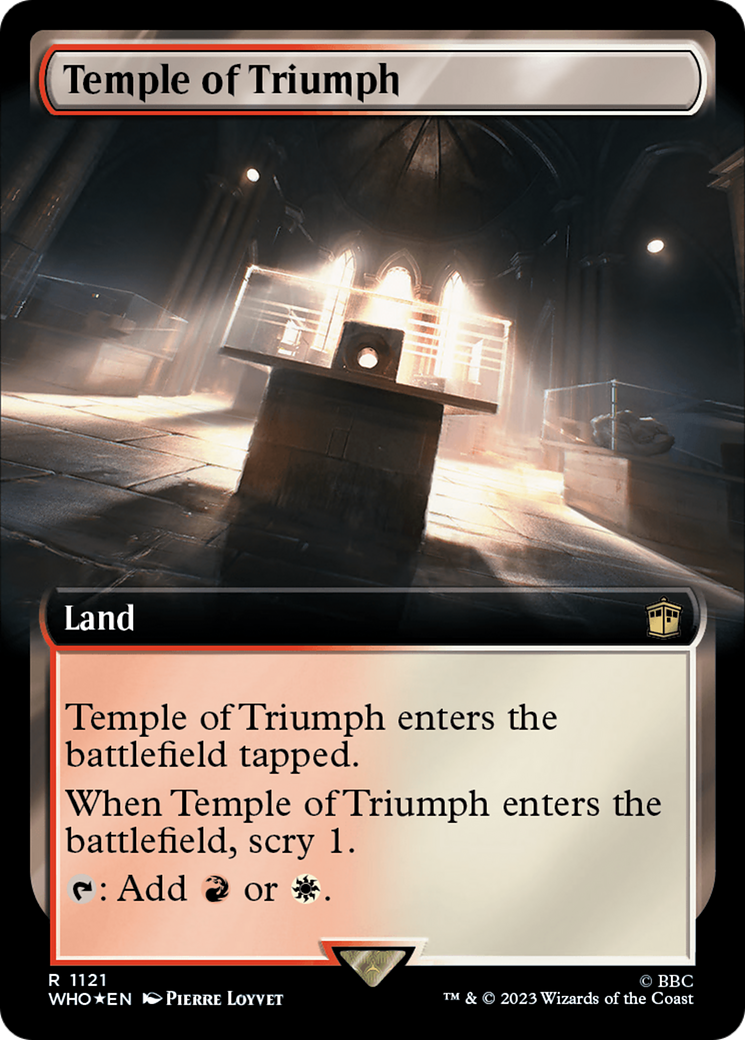 Temple of Triumph (Extended Art) (Surge Foil) [Doctor Who] | The Time Vault CA