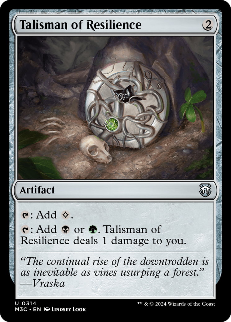 Talisman of Resilience (Ripple Foil) [Modern Horizons 3 Commander] | The Time Vault CA