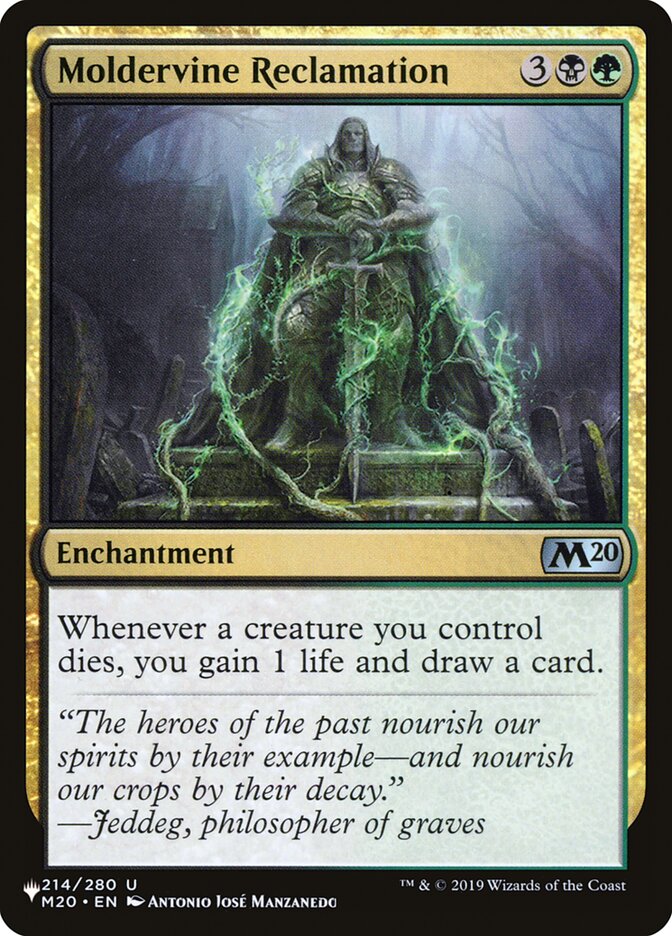 Moldervine Reclamation [The List] | The Time Vault CA