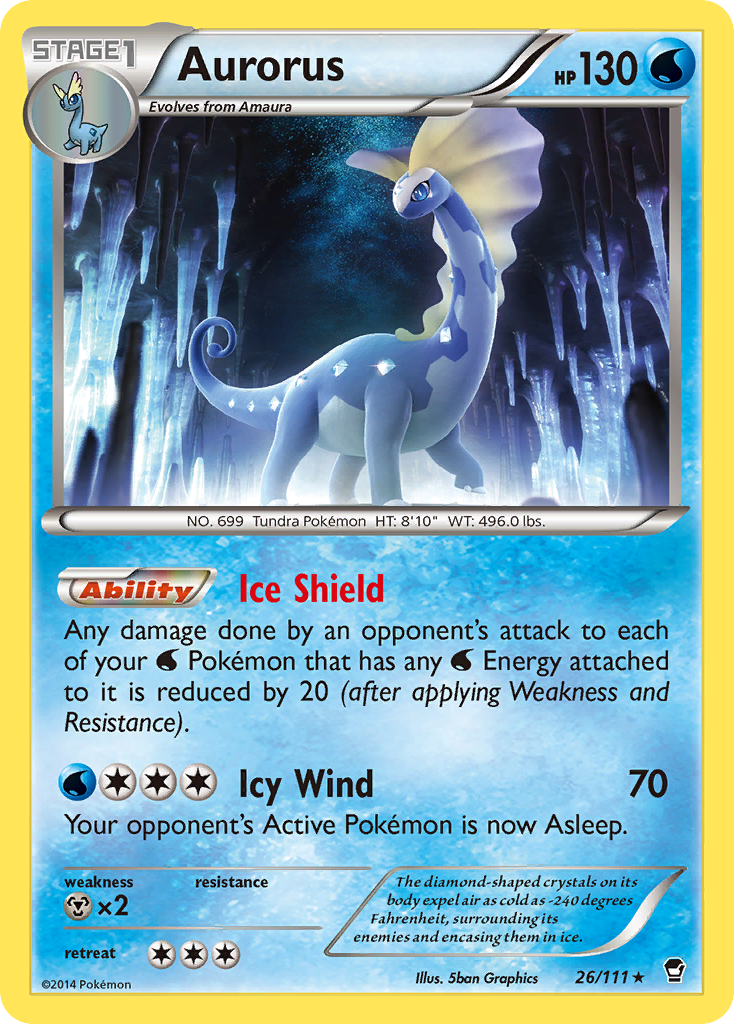 Aurorus (26/111) [XY: Furious Fists] | The Time Vault CA