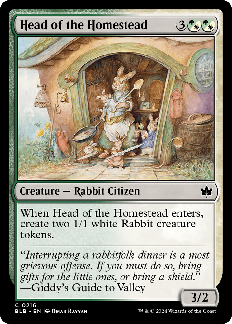 Head of the Homestead [Bloomburrow] | The Time Vault CA