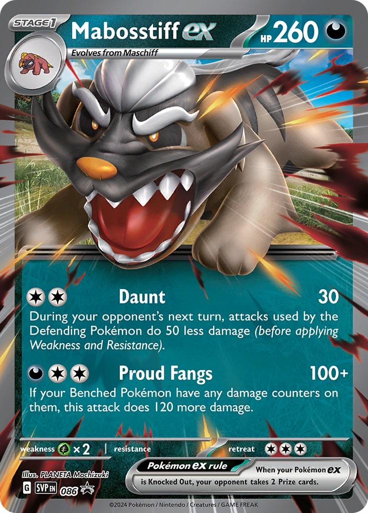 Mabosstiff ex (086) [Scarlet & Violet: Black Star Promos] | The Time Vault CA