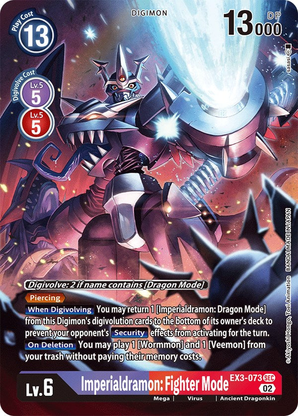 Imperialdramon: Fighter Mode [EX3-073] (Alternate Art) [Draconic Roar] | The Time Vault CA