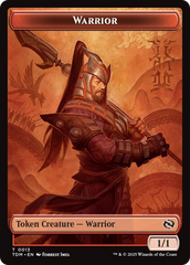 Goblin // Warrior Double-Sided Token [Tarkir: Dragonstorm Tokens] | The Time Vault CA
