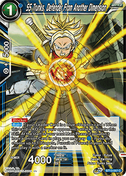 SS Trunks, Defender From Another Dimension (Common) (BT13-057) [Supreme Rivalry] | The Time Vault CA
