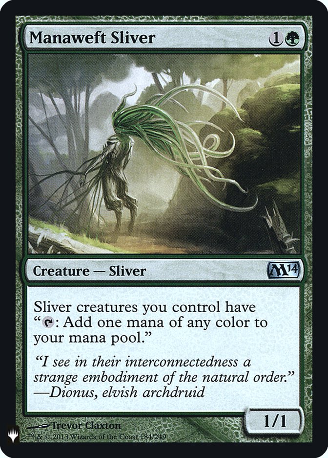 Manaweft Sliver [Mystery Booster] | The Time Vault CA