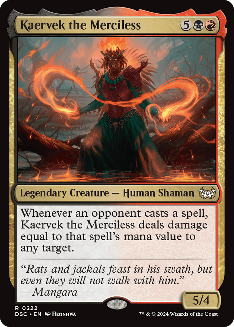 Kaervek the Merciless [Duskmourn: House of Horror Commander] | The Time Vault CA