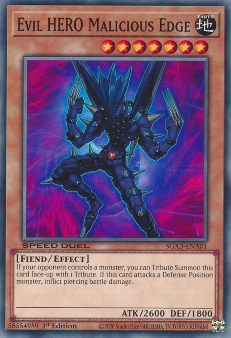 Evil HERO Malicious Edge [SGX3-ENA01] Common | The Time Vault CA