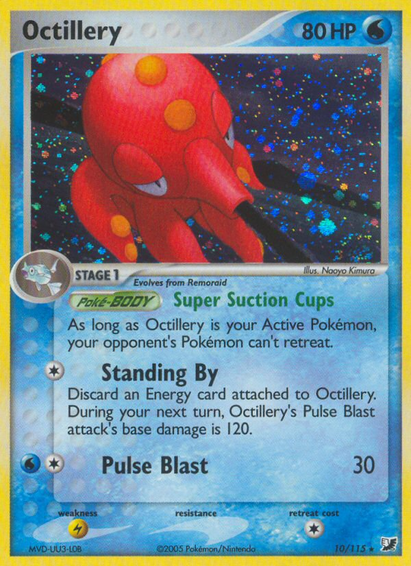 Octillery (10/115) [EX: Unseen Forces] | The Time Vault CA