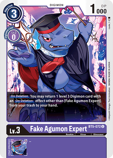 Fake Agumon Expert [BT5-072] [Battle of Omni] | The Time Vault CA